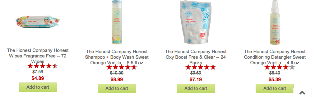 Vitacost Honest Company