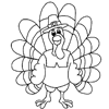 Thanksgiving Pilgrim Turkey Thanksgiving Coloring Pages