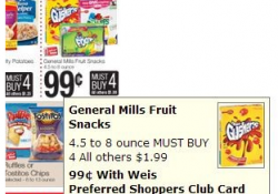 Weis Betty Crocker Fruit Snacks Deal