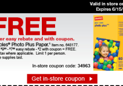 Staples Free Photo Paper2