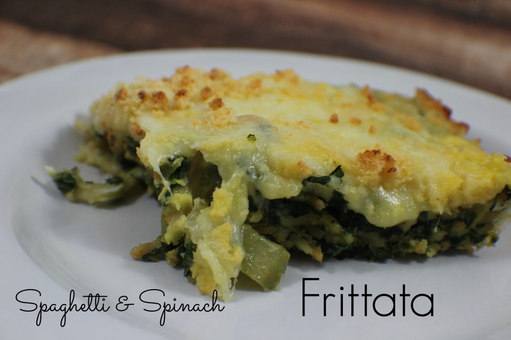 Spaghetti Spinach Frittata