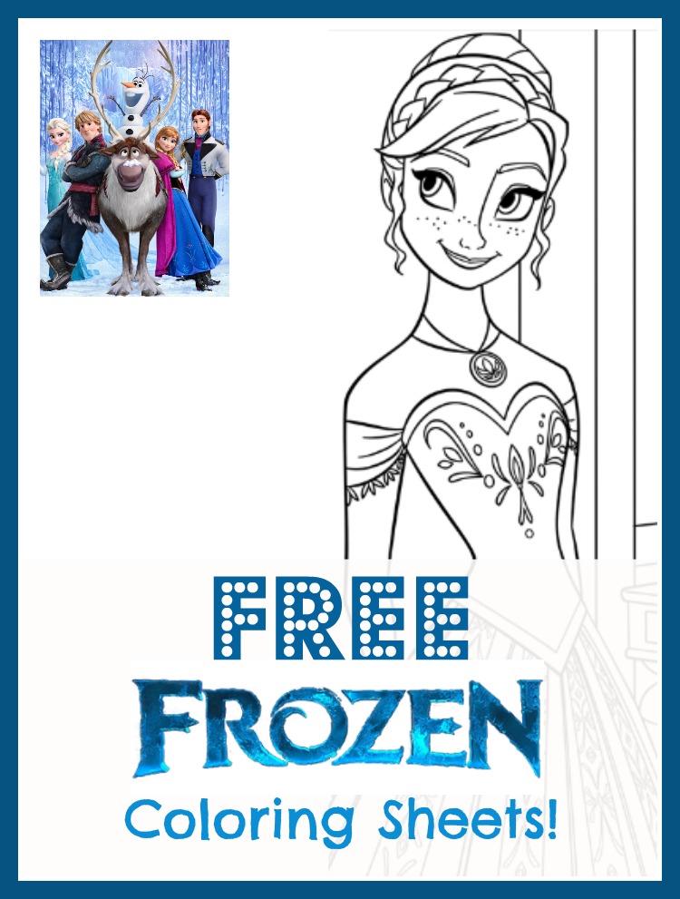 pages for coloring free frozen - photo #24