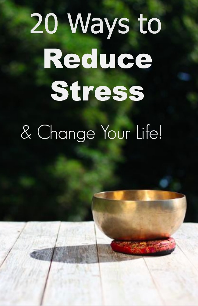 20 ways to reduce stress