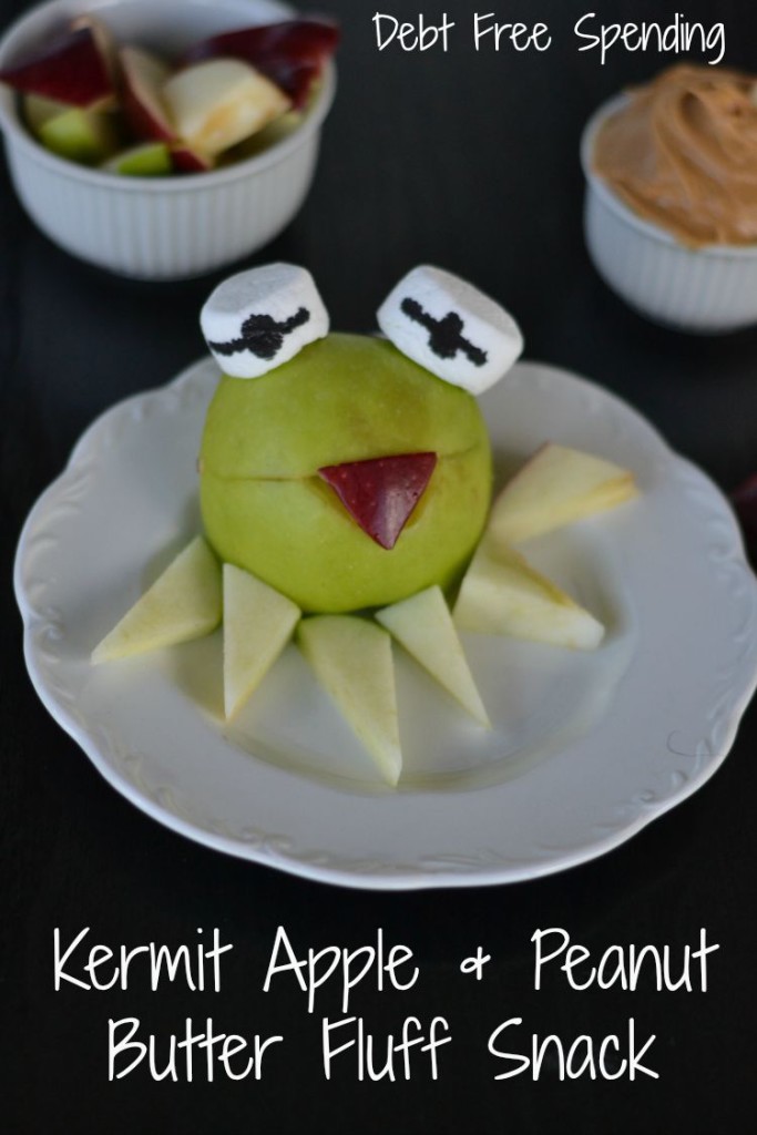 Kermit the Frog Apple Snack