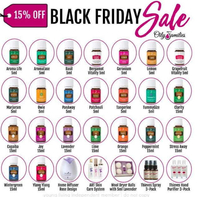 Young Living Black Friday 2016 15% off
