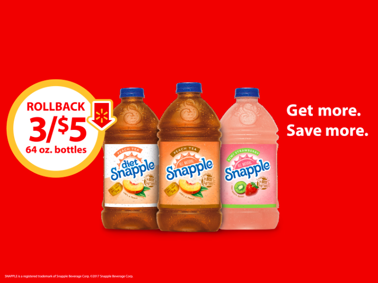 Snapple Walmart Rollback