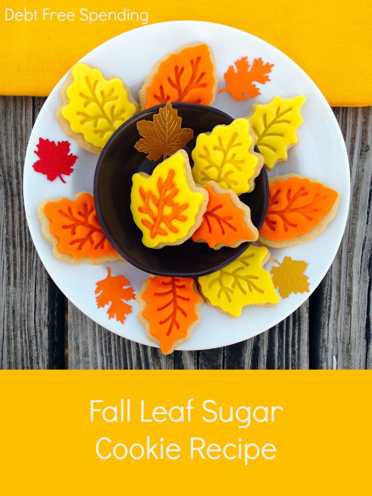 Fall Leaf Sugar Cookie Recipe - Debt Free Spending